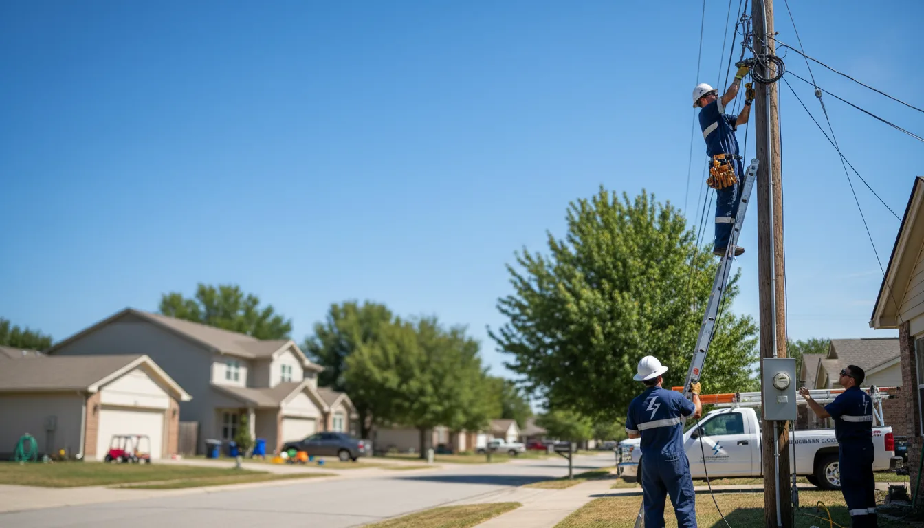 Residential electrician providing installation services in Warren, OH